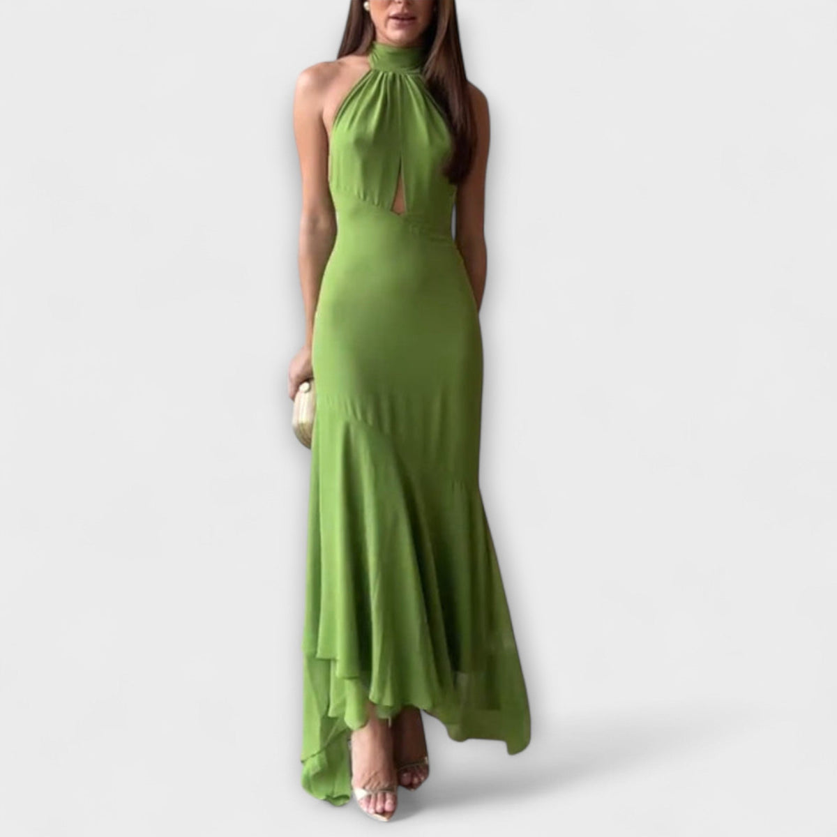 Elodie - Elegante vestido maxi asimétrico