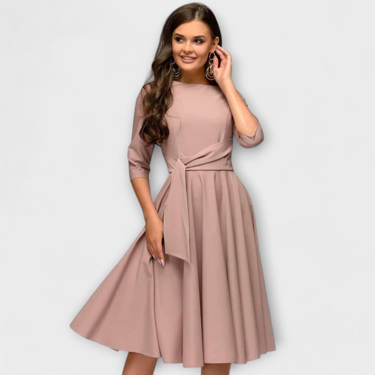 Elegante vestido tipo swing