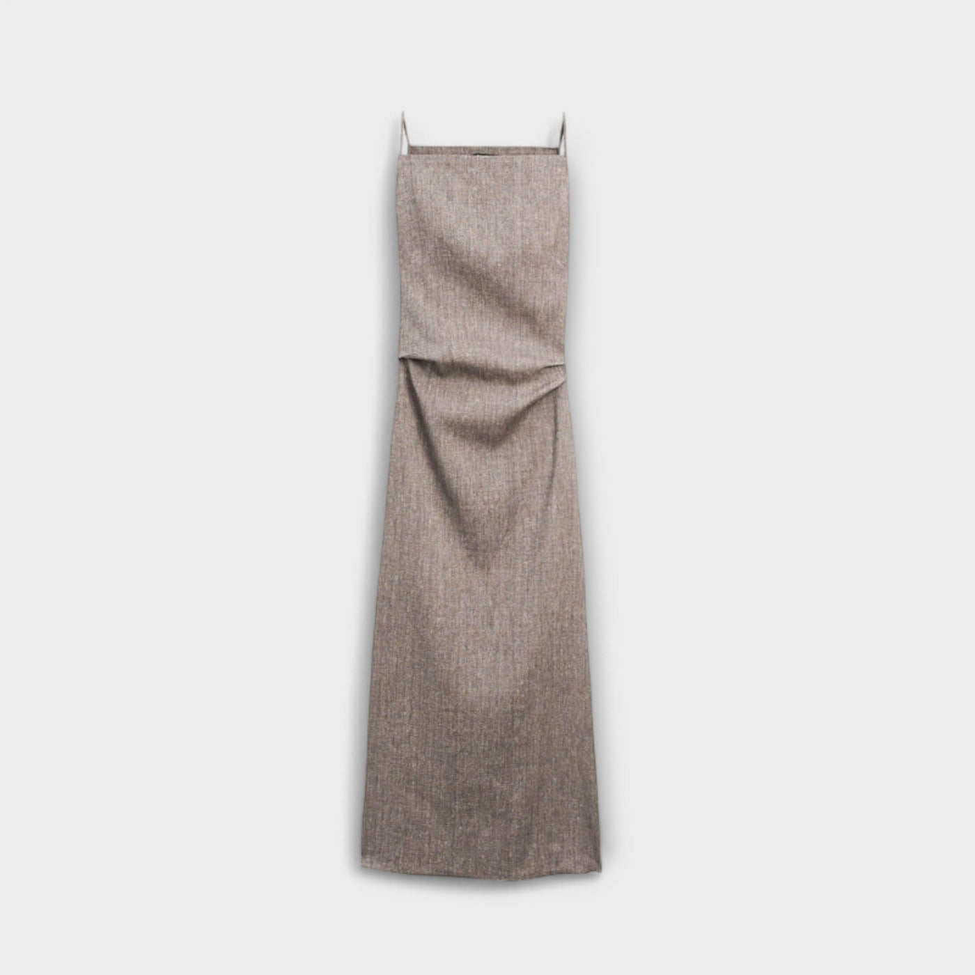 Clara - Vestido maxi fluido de mezcla de lino