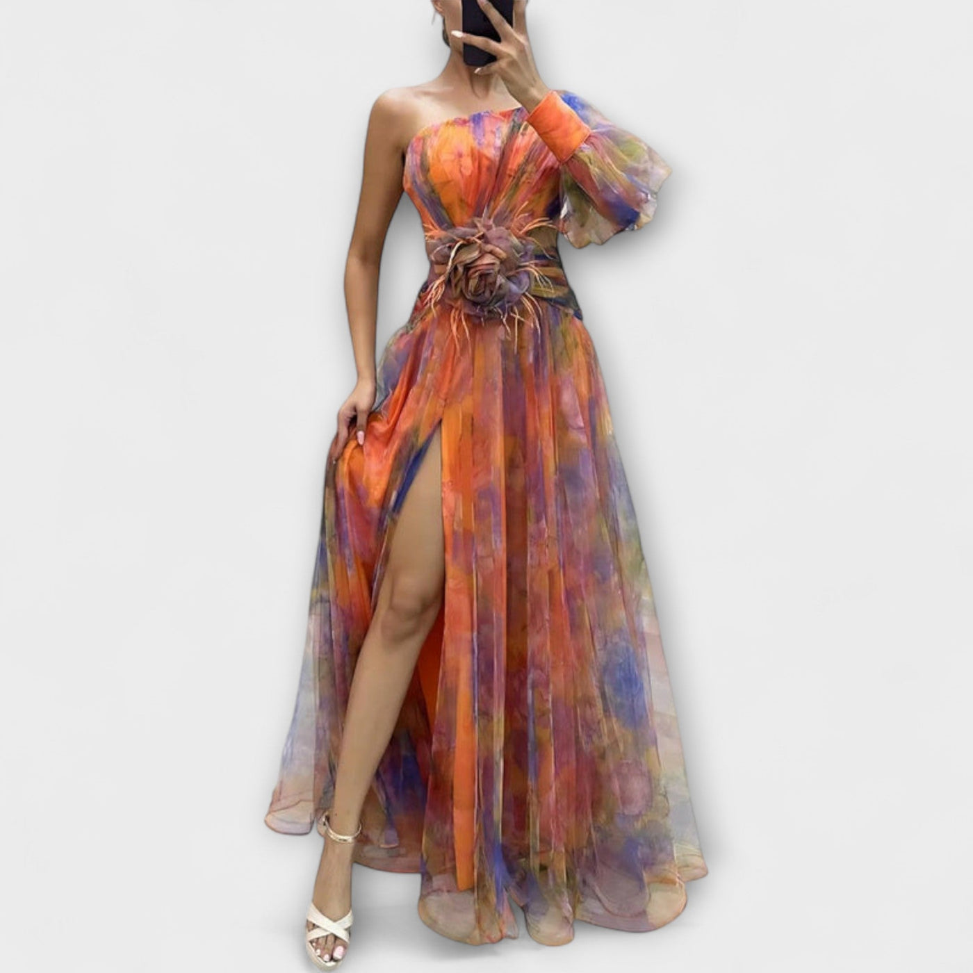 Minna – Vestido Maxi Amelie Asimétrico
