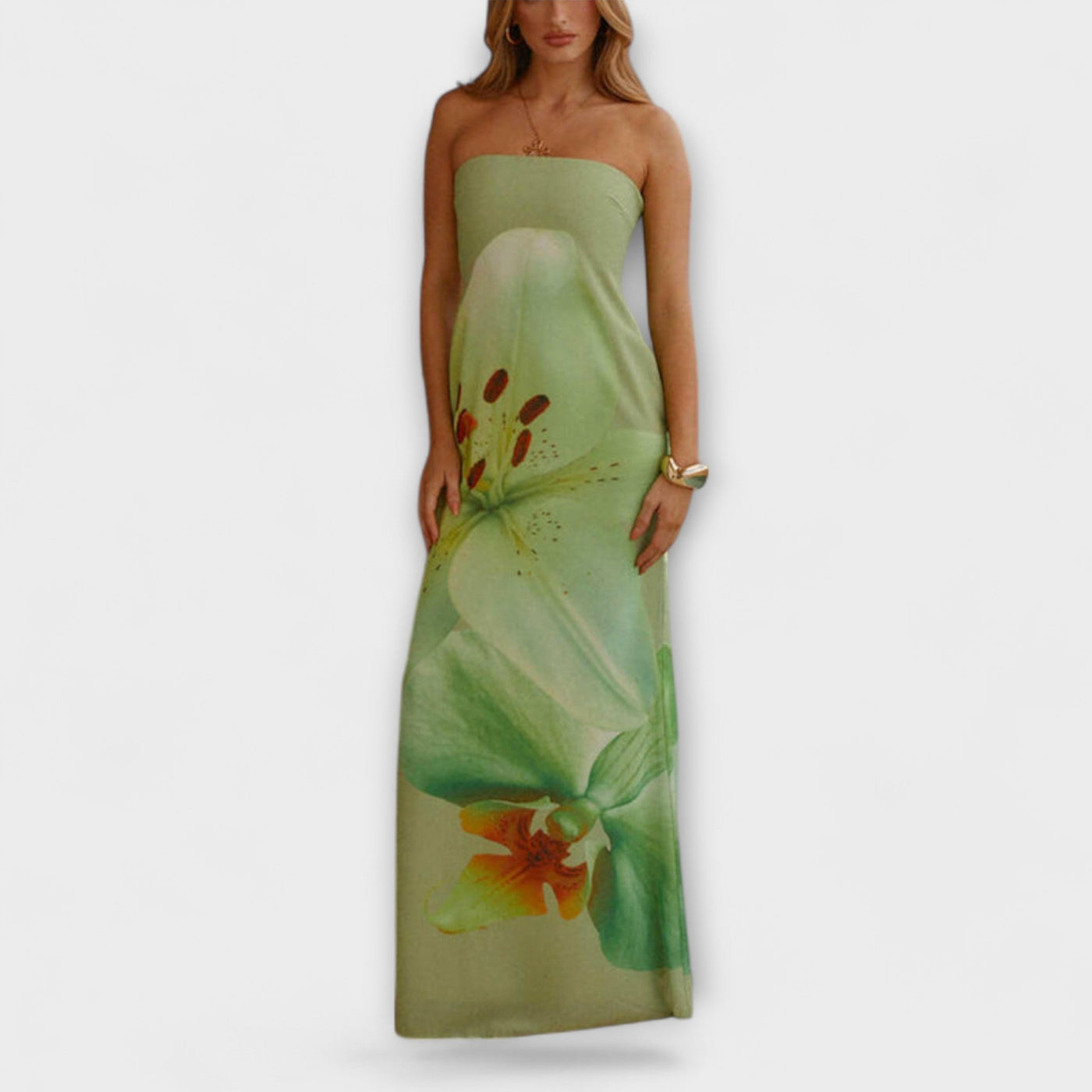 Zephyra - Elegante Maxivestido Off-Shoulder
