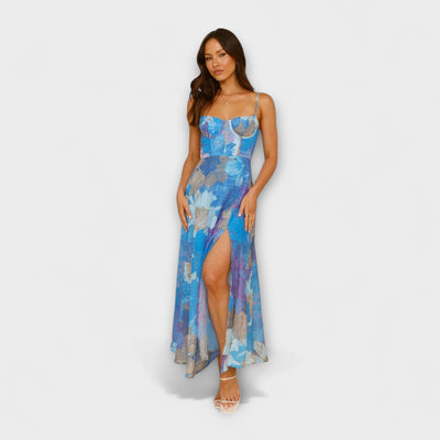 Audrey - Vestido de tirantes con estampado floral para mujeres - Elegante y Seductor