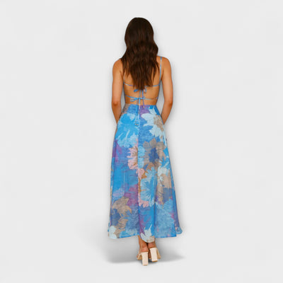 Audrey - Vestido de tirantes con estampado floral para mujeres - Elegante y Seductor