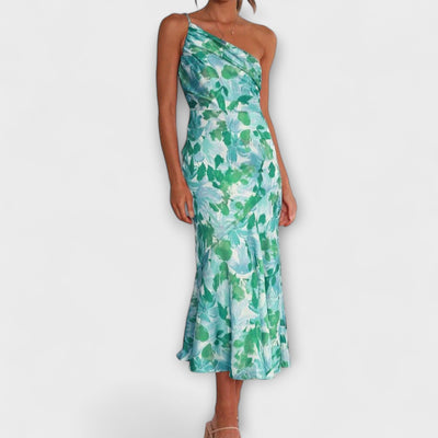 Tabea - Vestido de estampado floral asimétrico