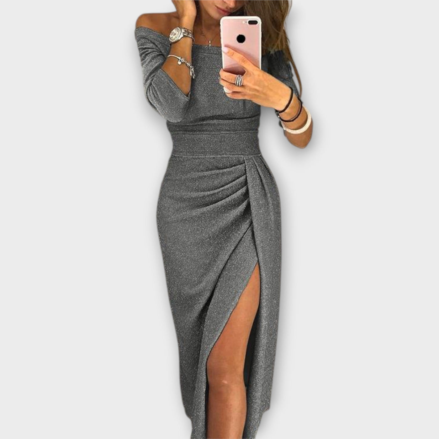 Lena - Elegante vestido off-shoulder
