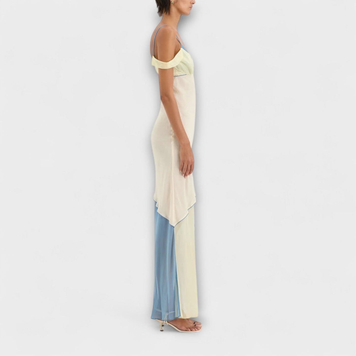 Alora - Vestido Midi Thames con Detalle de Corte