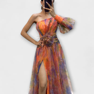Minna – Vestido Maxi Amelie Asimétrico
