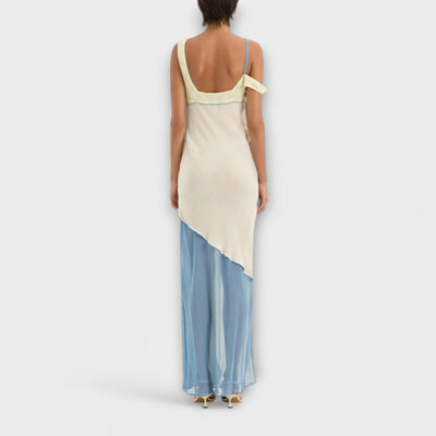 Alora - Vestido Midi Thames con Detalle de Corte