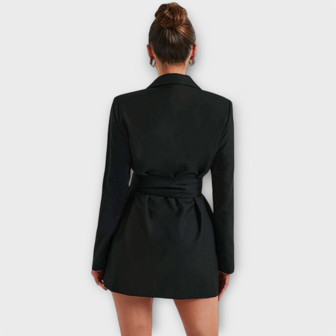 Vestido blazer con escote en V