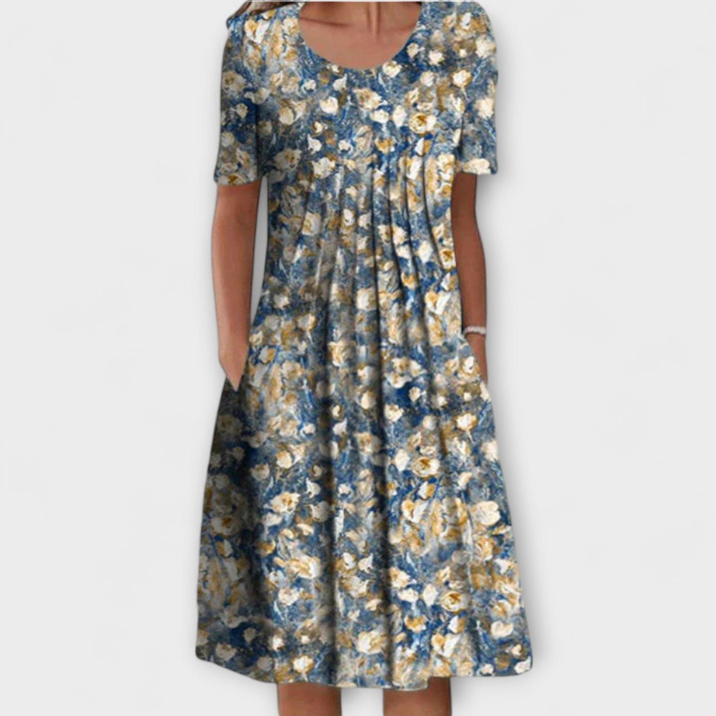 Emelie – Elegante vestido de capas con control de abdomen