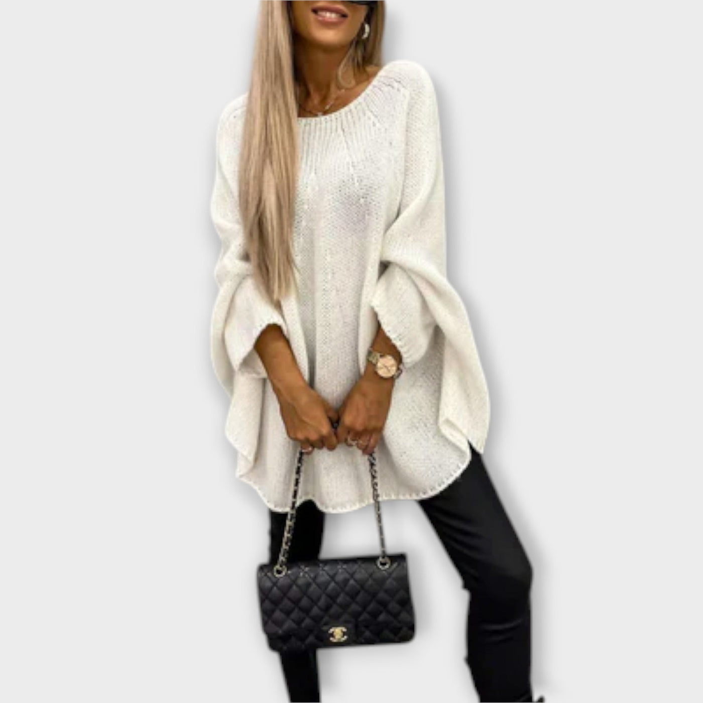 Isabelle - Suéter de mujer elegante con cuello redondo