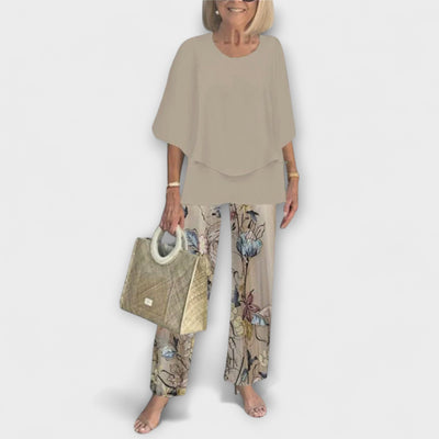 Rosamund - Conjunto Moderno con Blusa Cómoda y Pantalones
