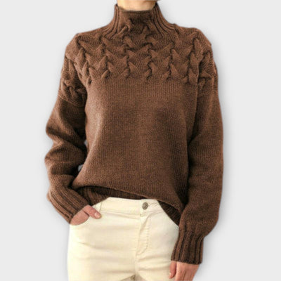 Eva - Suéter de mujer con detalle de trenzado