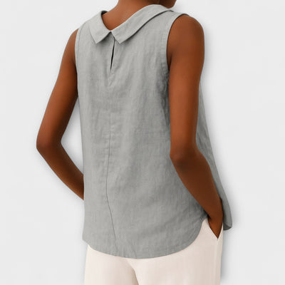 Brianna - Elegante top sin mangas