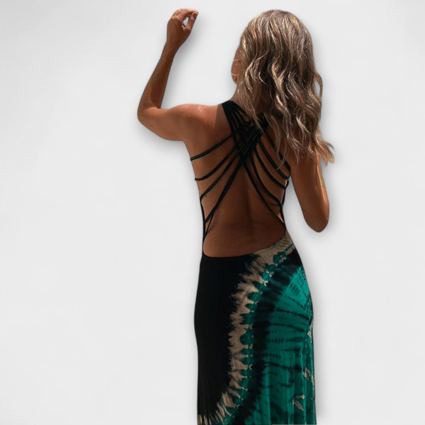 Livia - Maxivestido con Tie-Dye de Cielo Estrellado