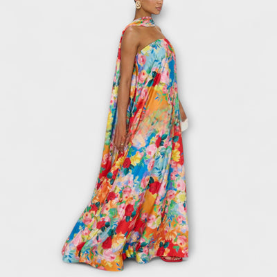Harlow - Vestido Maxi Floral Off-Shoulder