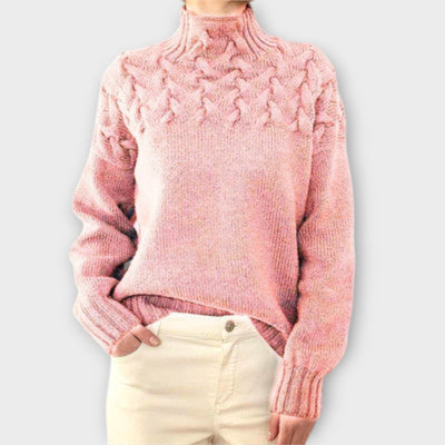 Eva - Suéter de mujer con detalle de trenzado