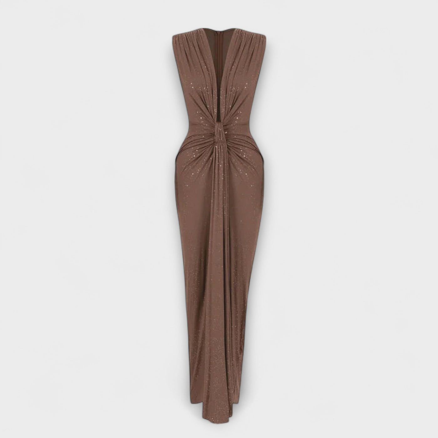 Thea - Vestido largo con profundo escote en V