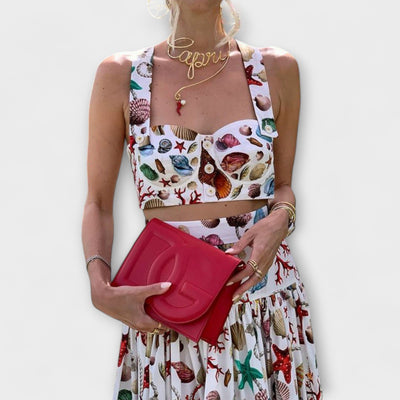 Heather - Elegante conjunto de dos piezas de falda