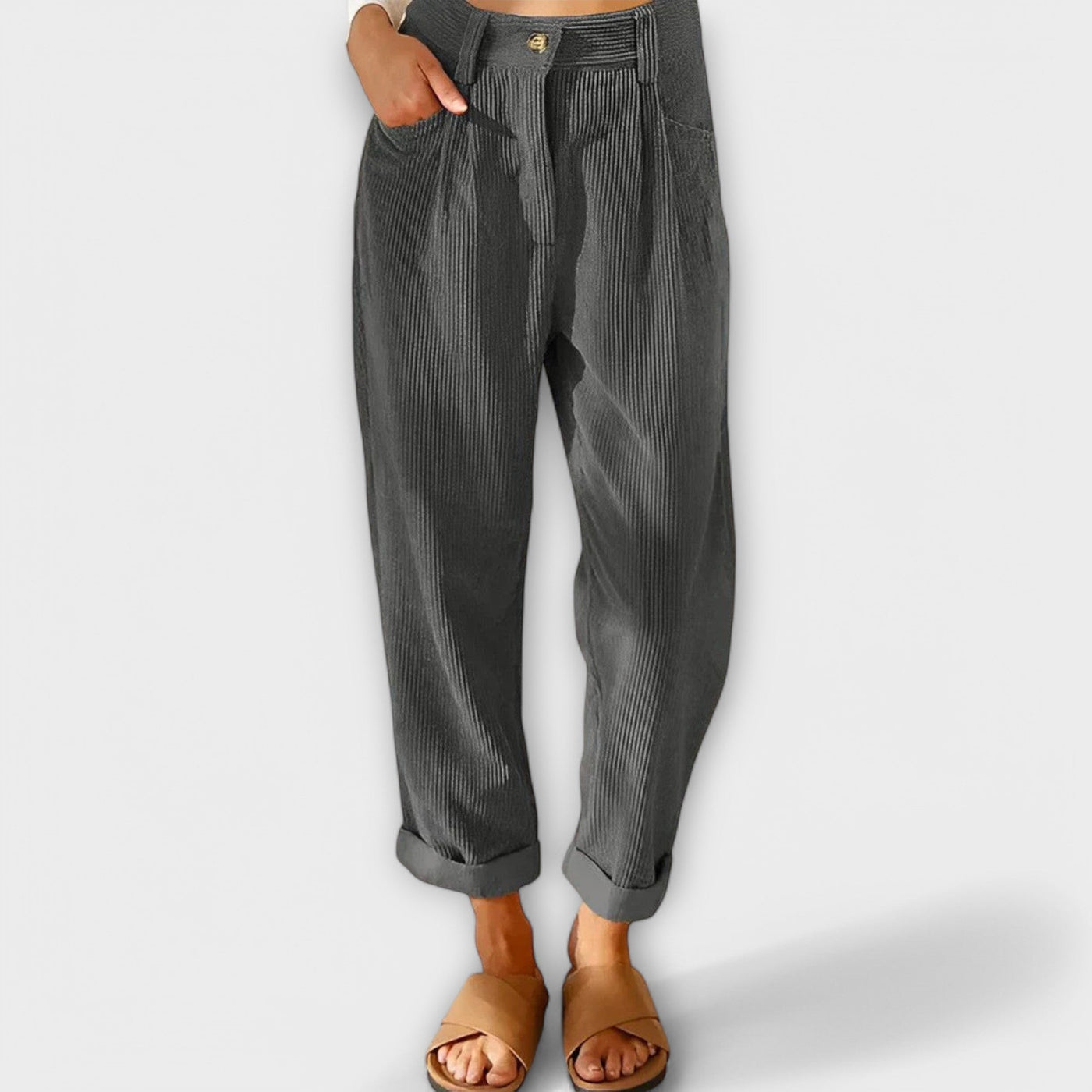 Jana - Pantalones de corduroy modernos