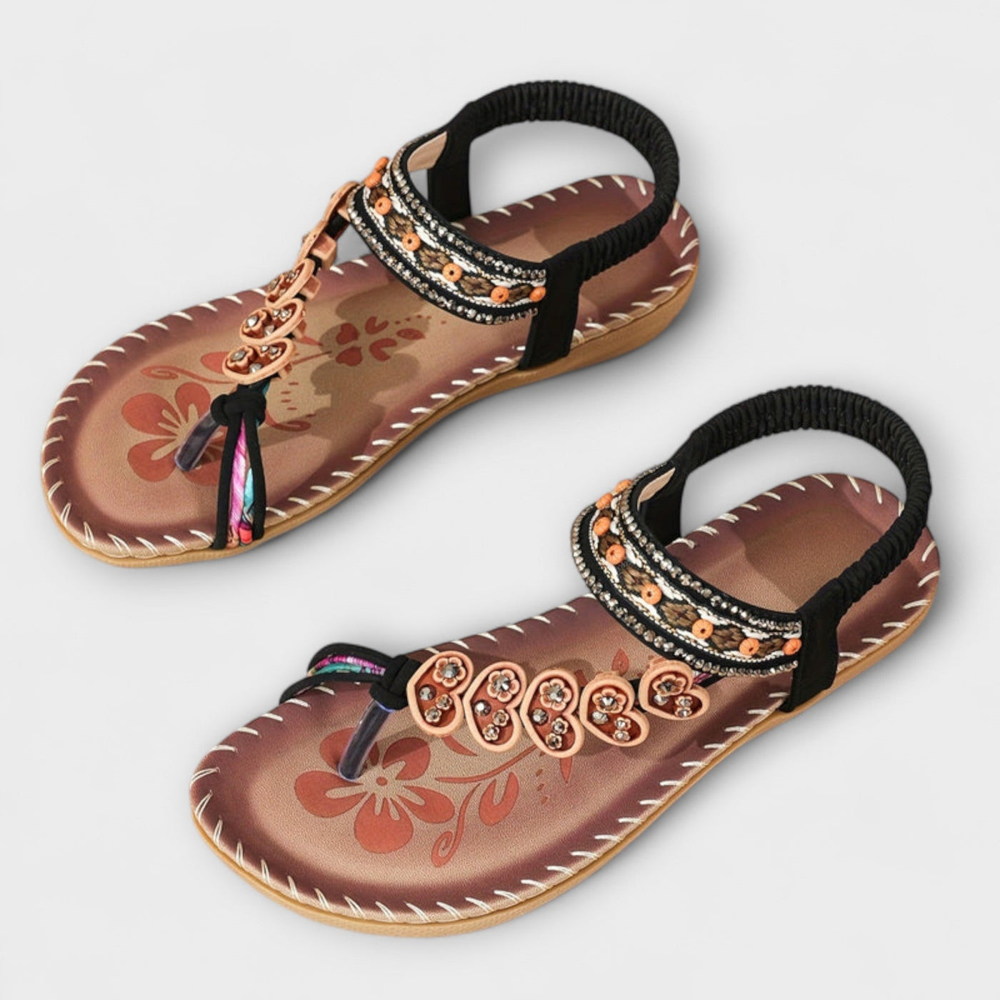 Pacha - Sandalias Bohemias para Damas con Placa