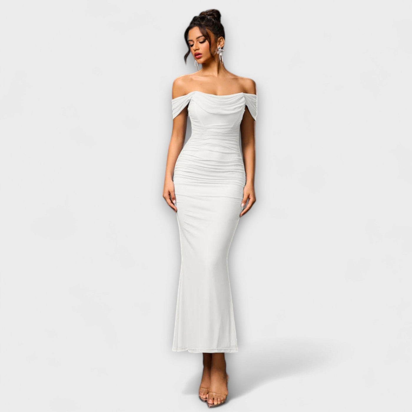 Ione - Vestido Bodycon con Hombros Descubiertos