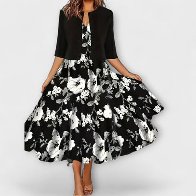 Vestido Midi para Damas con Blazer