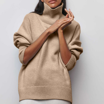 Katrielle - cómoda sudadera de cuello alto