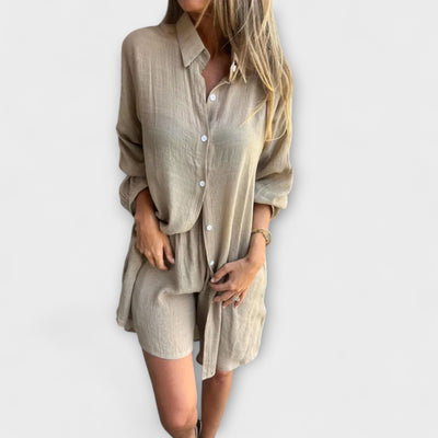 Miravo - Conjunto de blusa y pantalones cortos