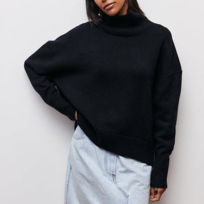 Katrielle - cómoda sudadera de cuello alto