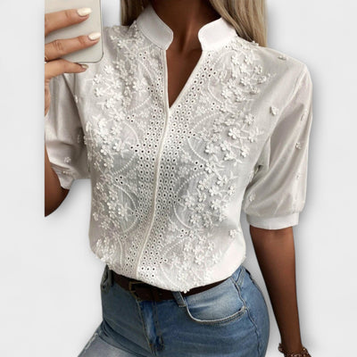 Élise - Blusa Mila con exquisita bordado