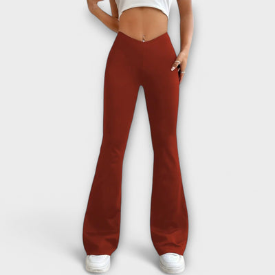 Serena - Pantalón ancho con pierna acampanada
