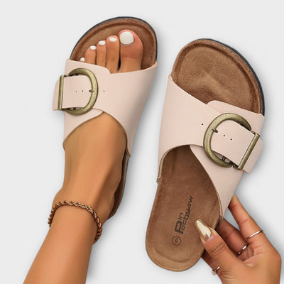 Margie - Sandalias de corcho para mujer con diseño