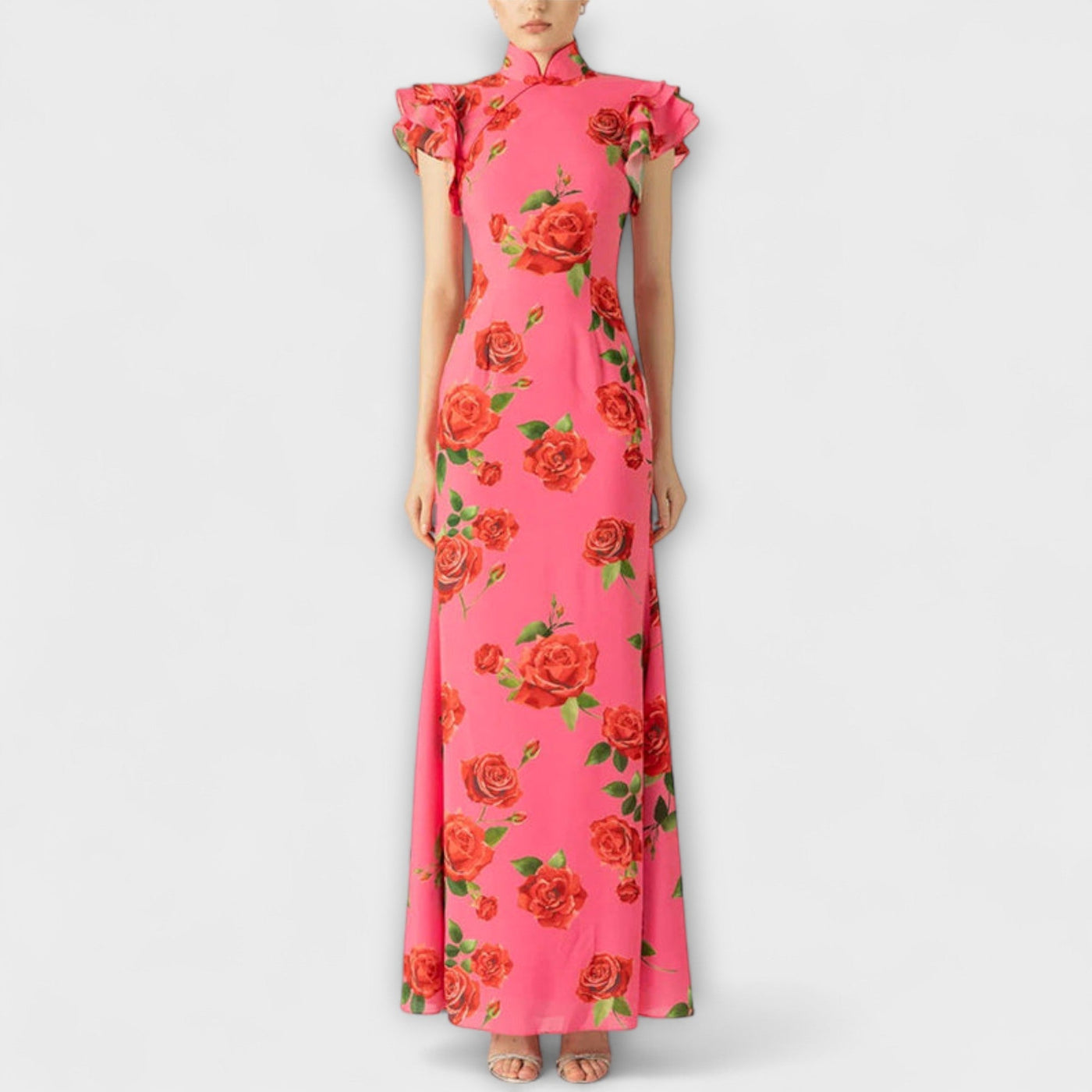 Luna - Vestido maxi con estampado floral