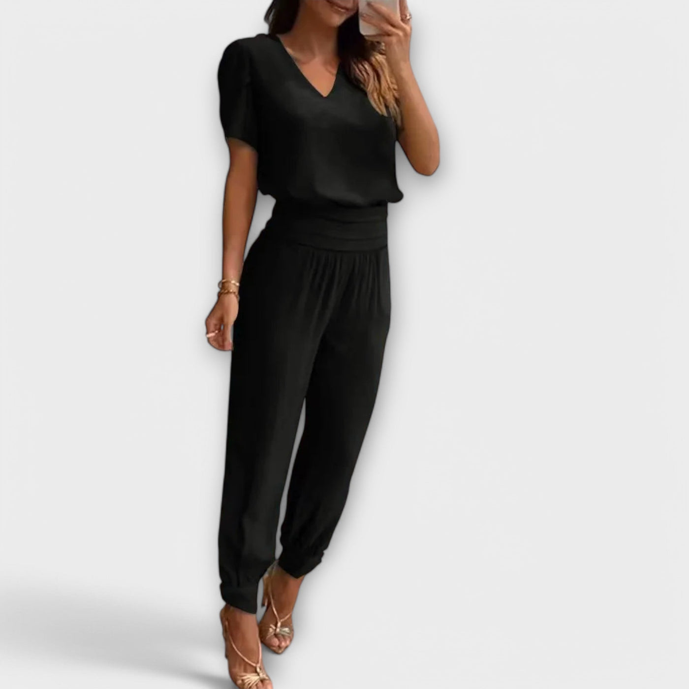 Irmelin – Conjunto Elegante con Top y Pantalón