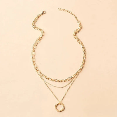 Collar Capa de Oro Retro