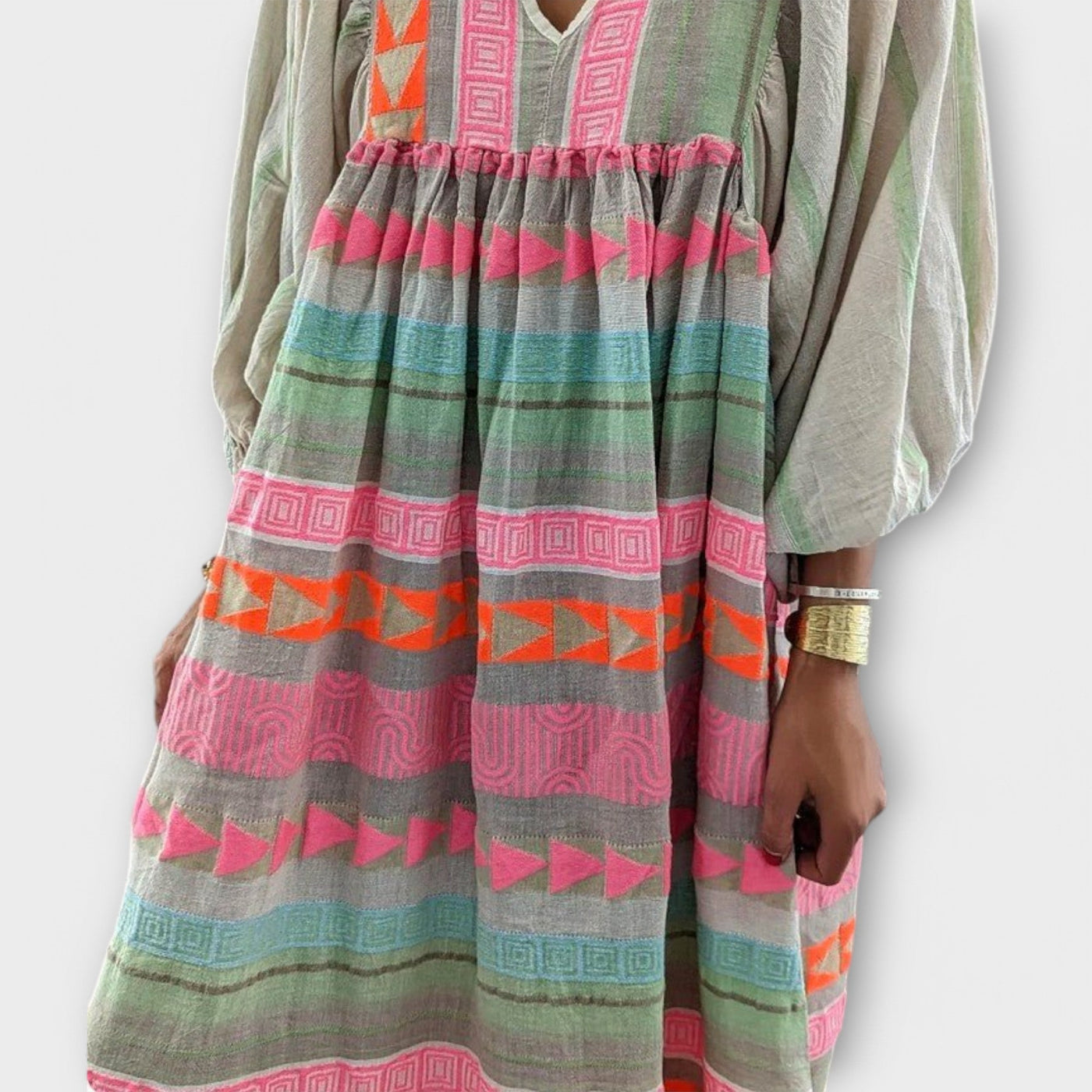 Vestido Hermine Vibrante y Suelto