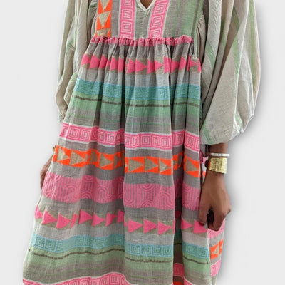 Vestido Hermine Vibrante y Suelto